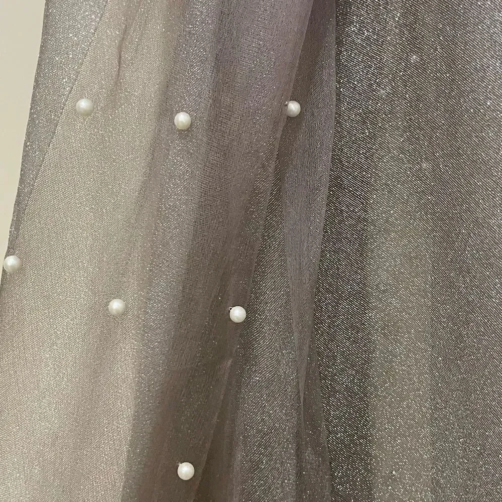 SILVER PEARL Dotted Scarf!